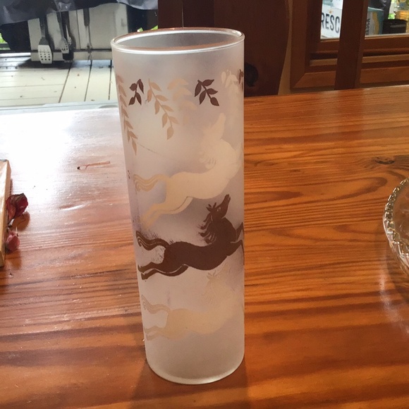 7 vintage frosted Libby beverage glasses - Picture 4 of 4